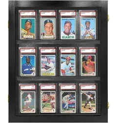 12 Graded Card Display - UV Protected