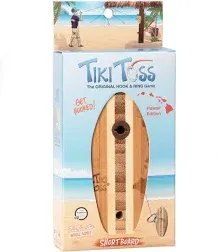 Tiki Toss Hook and Ring Toss Game Hawaiian Short Board Edition