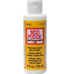 Mod Podge CS11302 Waterbase Sealer, Glue and Finish, Matte (16 oz)