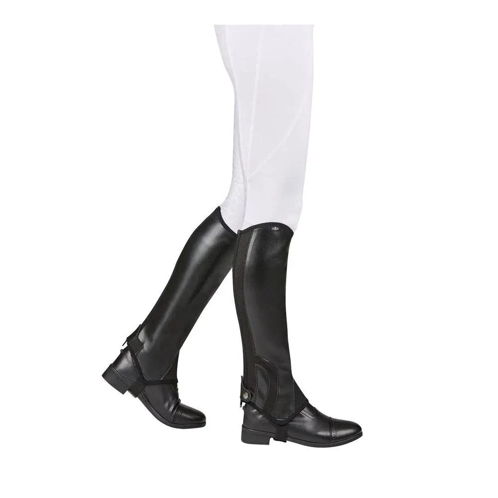 Saxon Equileather Half Chaps - Black