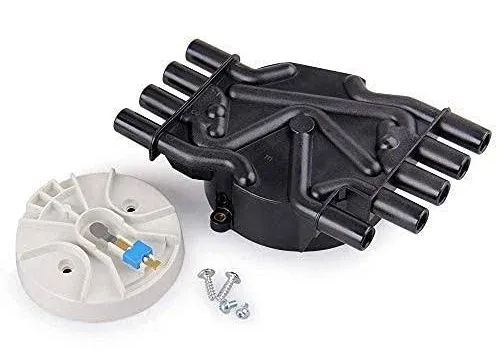 big-autoparts Ignition Distributor Set Brass Terminals Distributor Cap and Ro...