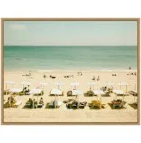 Amanti Art Seaside 3 Beach Framed Canvas Wall Art