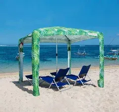 Beach Canopy - Beach Shade Cabana, Easy to Setup, Folds to Just 3'5", Perfect for Family Beach Days CoolCabanas