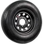 Trailer Tire On Rim $T/225/75RI5 6 Lug 6 x 5.5&#034; Modular Black Wheel