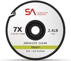 Scientific Anglers Absolute Trout Tippet 1x 30m: Premium Quality Tippet for