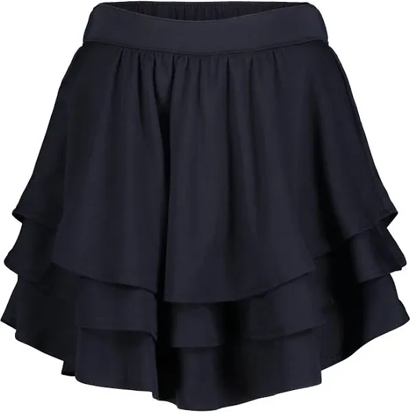 Nautica | Big Girls Uniform Pindot Mesh Ruffle Scooter Skorts - Navy | Realry