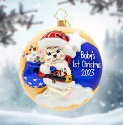 Christopher Radko Darling 1st Christmas Gem Ornament