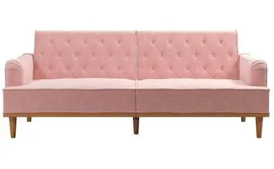 Mr. Kate Stella Vintage Convertible Sofa Bed Futon