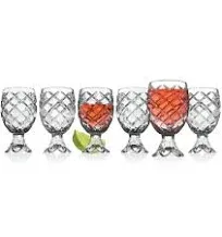 Pineapple Crystal Shot Glasses Beverege Drinkware by Godinger - Set of 6