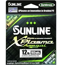 Sunline Xplasma Asegai Braided Line 50 lb / Dark Green