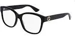 Gucci RX Eyeglasses GG 0038ON-001 Black w/ Demo Lens 54mm