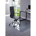 Lorell Tempered Glass Chairmat with Lip