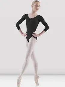 Bloch Ladies Pinch Front Sleeve Leotard