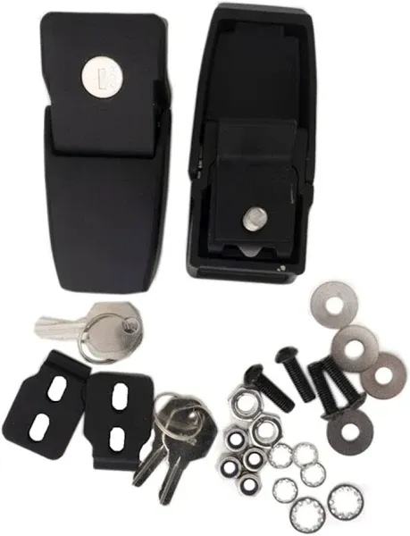 RAMPAGE PRODUCTS Rampage Locking Hood Catch Kit | Pair, Black | 76337 | Fits ...