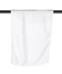 C1118L Carmel Towel Company Microfiber Rally Towel White-OS