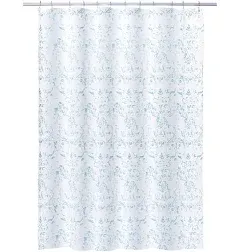 - Aqua Halsted PEVA Shower Curtain, Elegant Bathroom Décor, Measures 70&#034; X 72&#034;, 