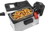 Elite Gourmet 3.5 qt Electric Immersion Deep Fryer with Lid