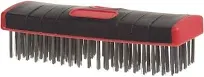 Red Devil 4166 Soft Grip Stainless Steel Scrub Brush