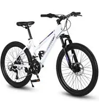 Mountain Bike 26 Inch Mountian Bike with Disc Brakes, White