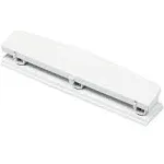 Jam Paper 3 Hole Punch, 10 Sheet Capacity, White (345WH)