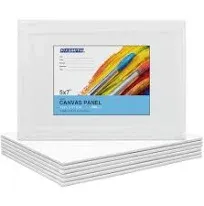 FIXSMITH Canvas Boards for Painting 9x12 Inch, Super Value 12 Pack White Blan...