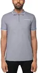 X RAY Men's Short Sleeve Zip-Neck Polo