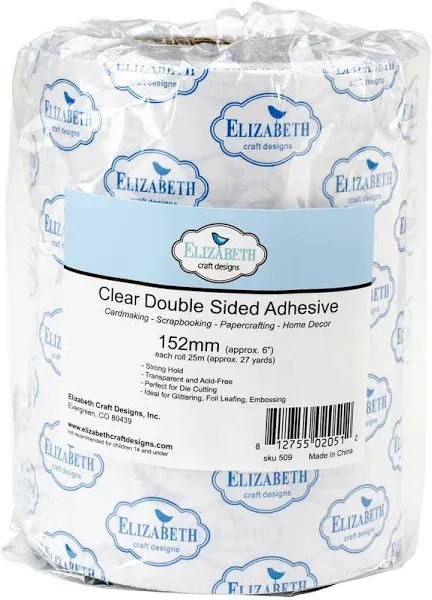 Elizabeth Craft Clear Double-Sided Adhesive Tape 6&#034;X27yd