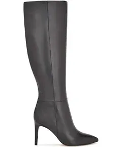 Nine West Women's Richy Pointed Toe Knee High Leather Boots