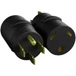 Power Adapter 4 prong 50 amp Male to 30 amp Female RV Camper Generator Plug O...