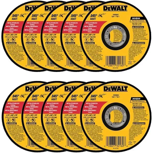 Dewalt DW8062 Cutting Wheel