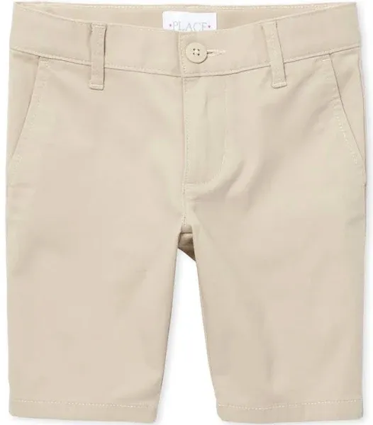 Girls Uniform Stretch Chino Shorts - Blue