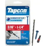 Tapcon - 28371 - 1-3/4 in. L Star Flat Head Concrete Screws - 75/Pack