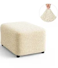 PAULATO by GA.I.CO Ottoman Cover Stool Pouf Stretch Slipcover