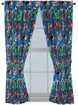 Jay Franco Marvel Avengers Fighting Team 63" Inch Drapes - Beautiful Room Décor & Easy Set Up, Bedding - Curtains Include 2 Tiebacks, 4 Piece Set (Official Marvel Product)