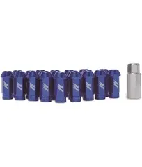 Mishimoto - MMLG-15-LOCKBL Aluminum Locking Lug Nuts, M12 x 1.5, Blue