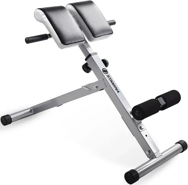 Stamina 2014 Adjustable Hyperextension Padded Fitness Exercise Bench (Used)