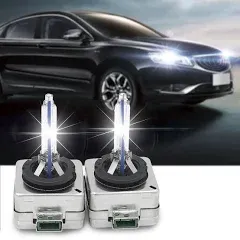 2x D3S 35W 6000K HID Headlight Bulbs Car Xenon White Replacement Low/High Beam