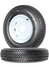 2-Pack Trailer Tire On Rim