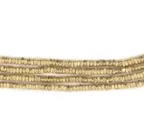 Gold Faceted Square Heishi Beads