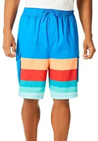 KingSize Men's Big & Tall 8" Flex Cargo Swim Trunks