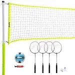 Franklin Sports Advanced Badminton & Volleyball Set