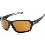 UA Recon Square Sunglasses, Baroque Green Frame w/ Polarized Brown HC Lenses (1374558)