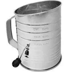 Norpro 5-Cup Stainless Steel Crank Flour Sifter