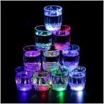 24PCS Flash Light Up Cups Flashing Shots Light 24 LED Bar Night Club Party Dr...