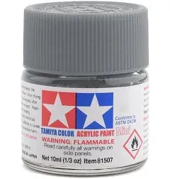 Tamiya acrylic paint. X-11 Chrome silver 10ml Mini.