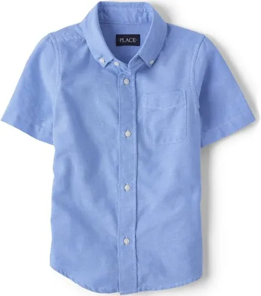 The Children's Place Boys Short Sleeve Oxford Shirt