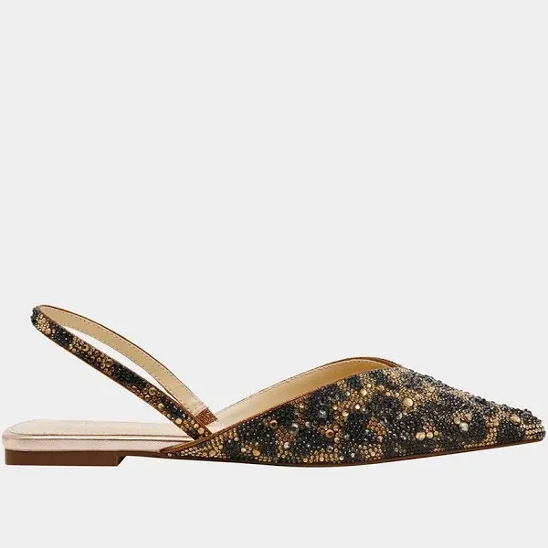 VANCE LEOPARD Slingback Flat | Pointed Toe Flats