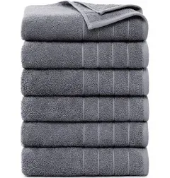 Casa Platino Bath Towel Sets 4 Pack, Large Bath Towels(30"x60"), 100% Ring Spun Cotton Towels Set, Absorbent Towel Sets, Quick Drying Bath Towels Set, Soft Towels, Towels for Bathroom - Cerulean Blue