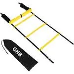 GHB Pro Agility Ladder Agility Training Ladder Speed 12 Rung 20ft with Carrying Bag