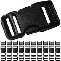 Buckle for Strap 1.5&#034;: Side Release Buckles Plastic Clips 4 set + Tri-Glide S...